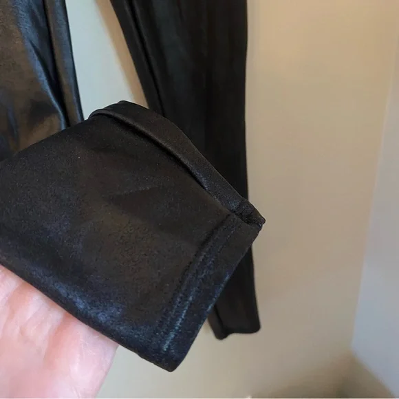 Spanx Faux Leather Leggings - 2437 - Black Size Small - Picture 8 of 9